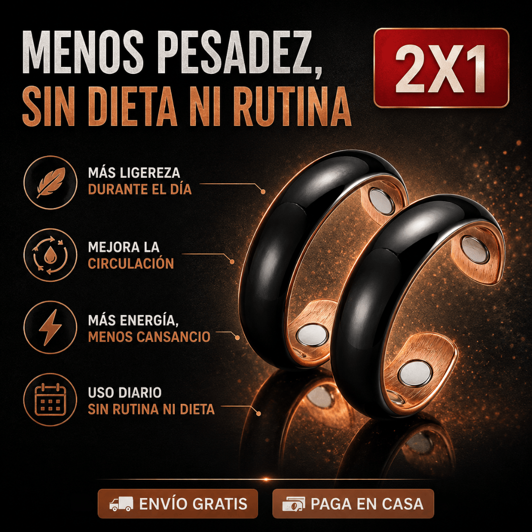 Anillo de Terapia Magnética ajustable (2x1)🔥 Vientre más liviano sin dietas ni gimnasio