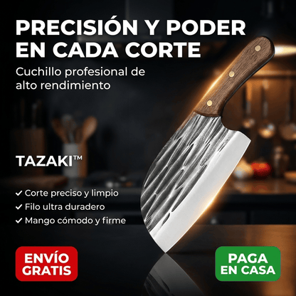 Tazaki™- Cuchillo Profesional Japonés de Acero Inoxidable - El Más Filoso del Mundo 🔪