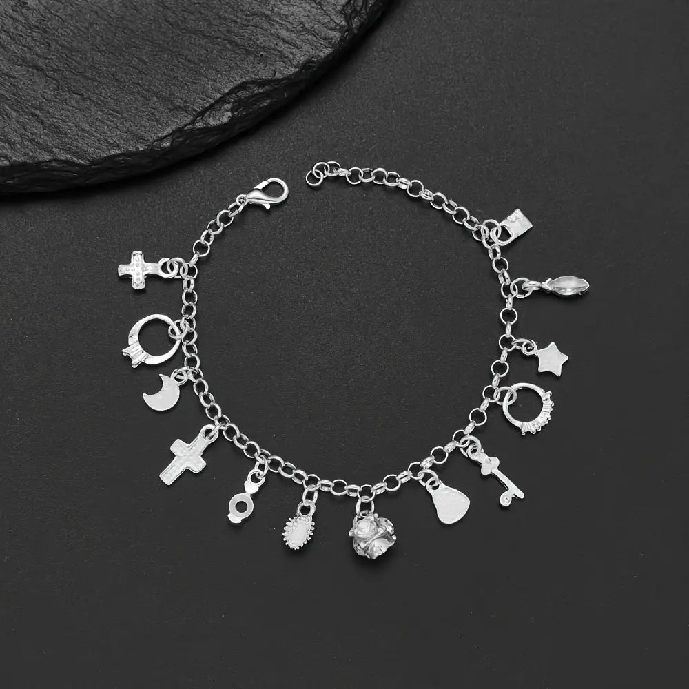 Amatista™ — Pulsera de Plata 925 con 13 Amuletos (2x1 Limitado) TT