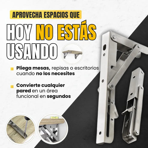 FlexHold™ — Bisagra Plegable para Escritorio o Mesa (Pack x2)