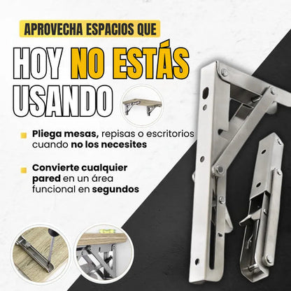 FlexHold™ — Bisagra Plegable para Escritorio o Mesa (Pack x2)
