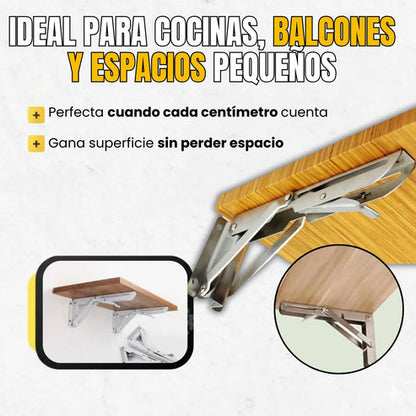 FlexHold™ — Bisagra Plegable para Escritorio o Mesa (Pack x2)