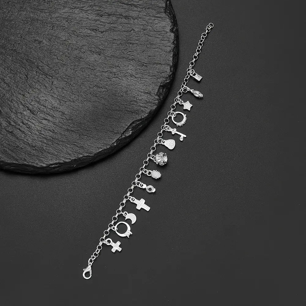 Amatista™ — Pulsera de Plata 925 con 13 Amuletos (2x1 Limitado) TT
