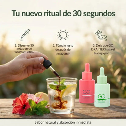 Go Drainer®: Reduce la hinchazon y sientete mas ligero en tan solo 6 dias (PROMO 2x1)