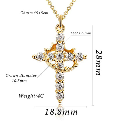 CRUZ CORONA DIVINA™ — Bañada en oro 18K (OFERTA 2X1)