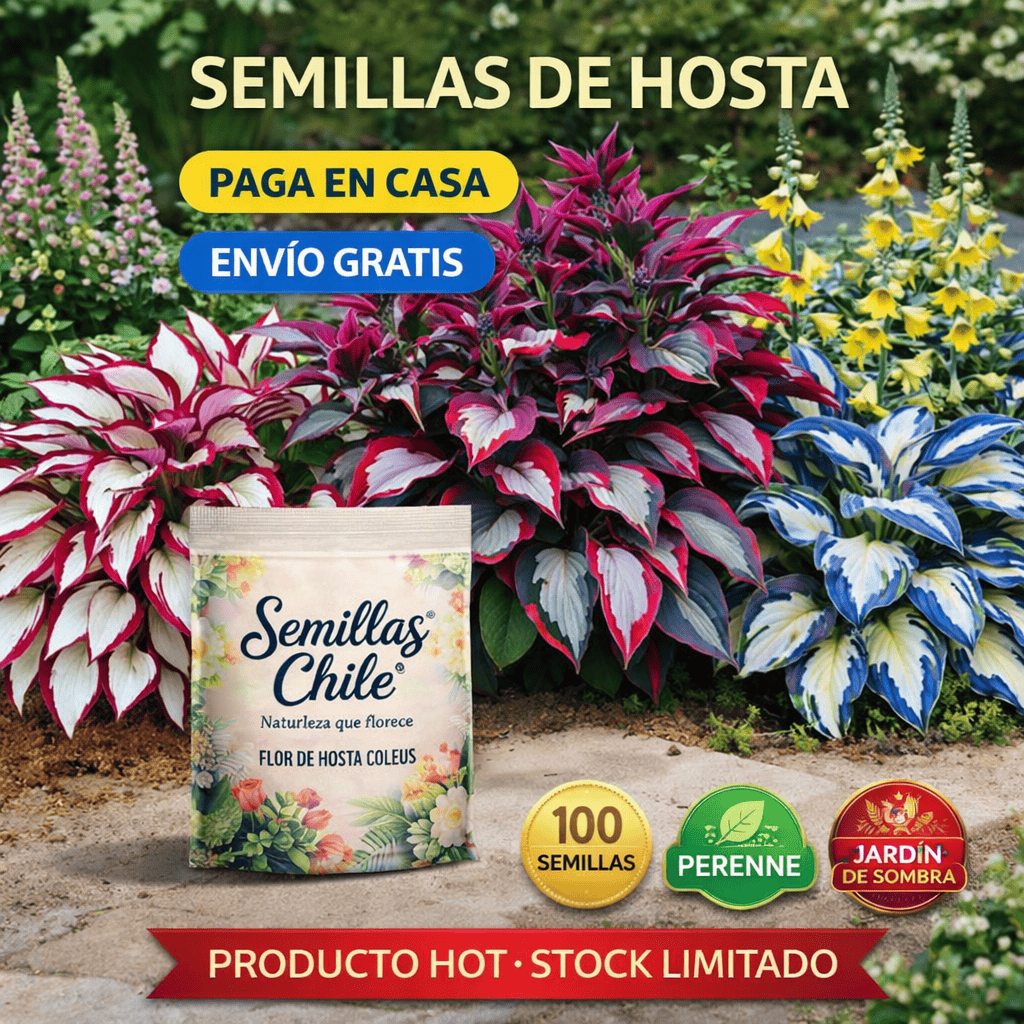 🌿Semillas de Hosta para jardines de sombra exuberantes💖🔥1 paquete - 100 semillas Aprox. (5 gr.)