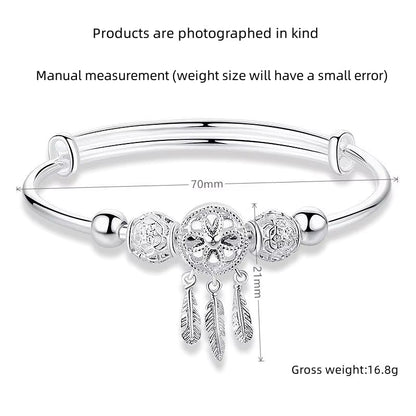 Lunaria™ — Pulsera Estilo Plata 925 con Atrapasueños Energético (2x1 Solo Hoy)