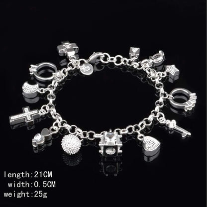 Amatista™ — Pulsera de Plata 925 con 13 Amuletos (2x1 Limitado) TT