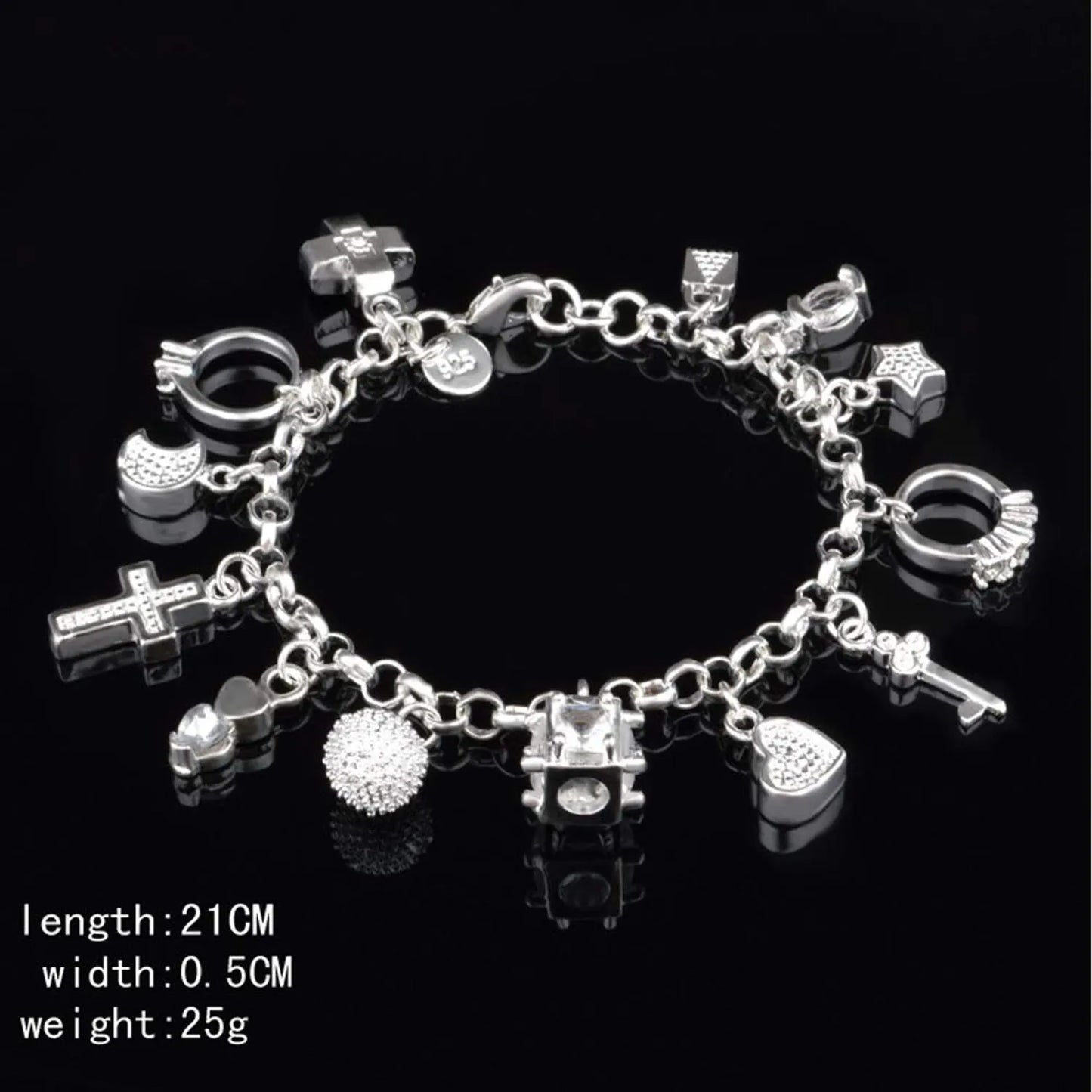 Upsell Amatista™ — Pulsera de Plata 925 con 13 Amuletos